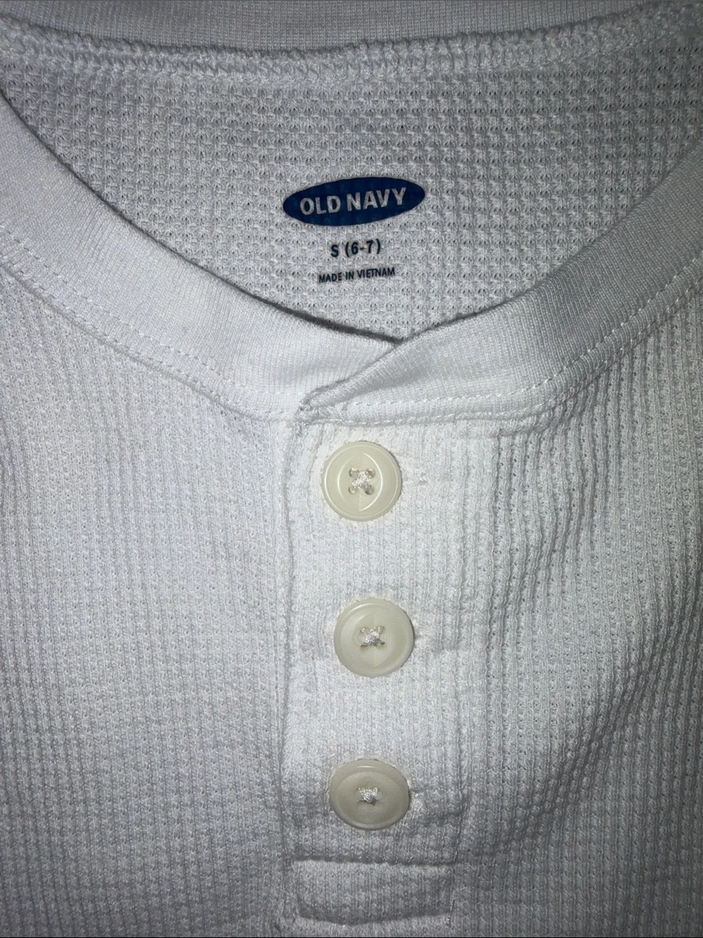 Old Navy white waffle